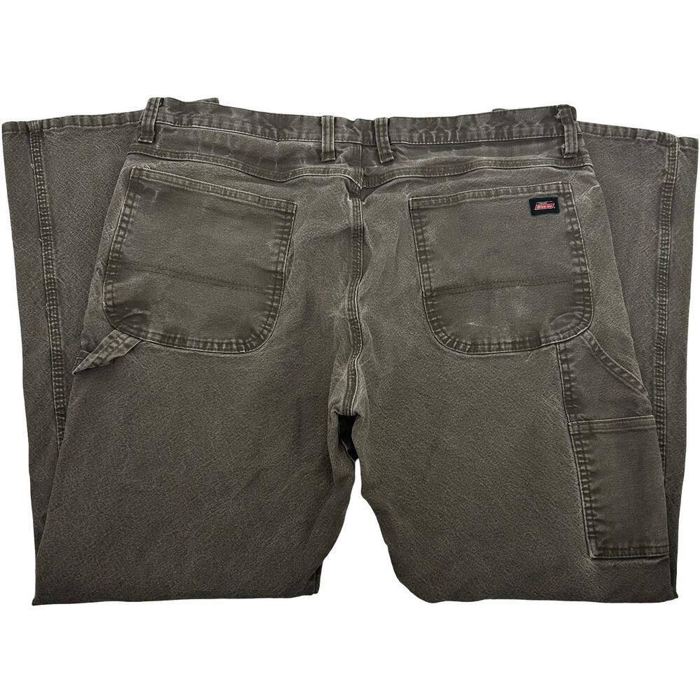 Men's Green Dickies Utility Carpenter Denim Work Wear Pants 38x32 act (38x30)